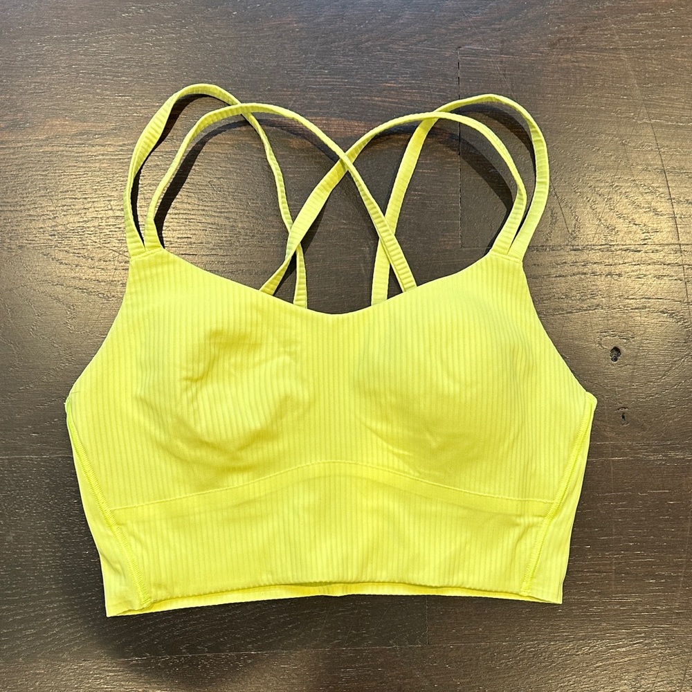 Lululemon Athletica Vibrant Yellow Sports Bra